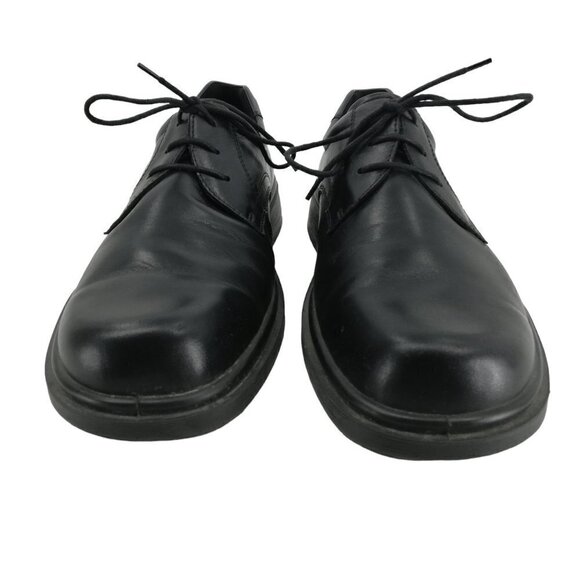 Ecco Black Lace Up Leather Oxford Shoes Size 44 US 10 10.5 Classic Shock Point - Picture 3 of 11
